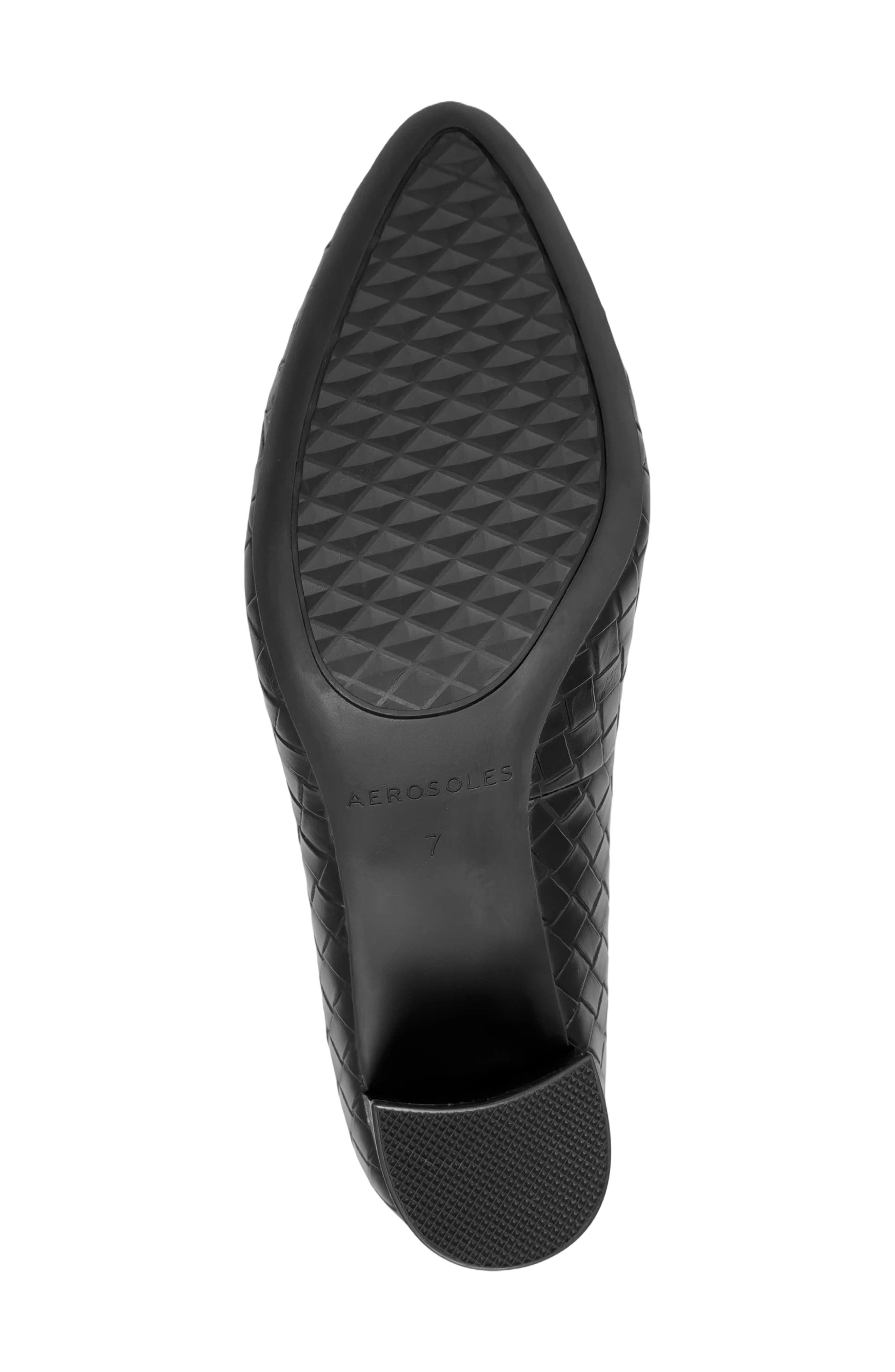 Betsy Faux Leather Pump, Alternate, color, BLACK