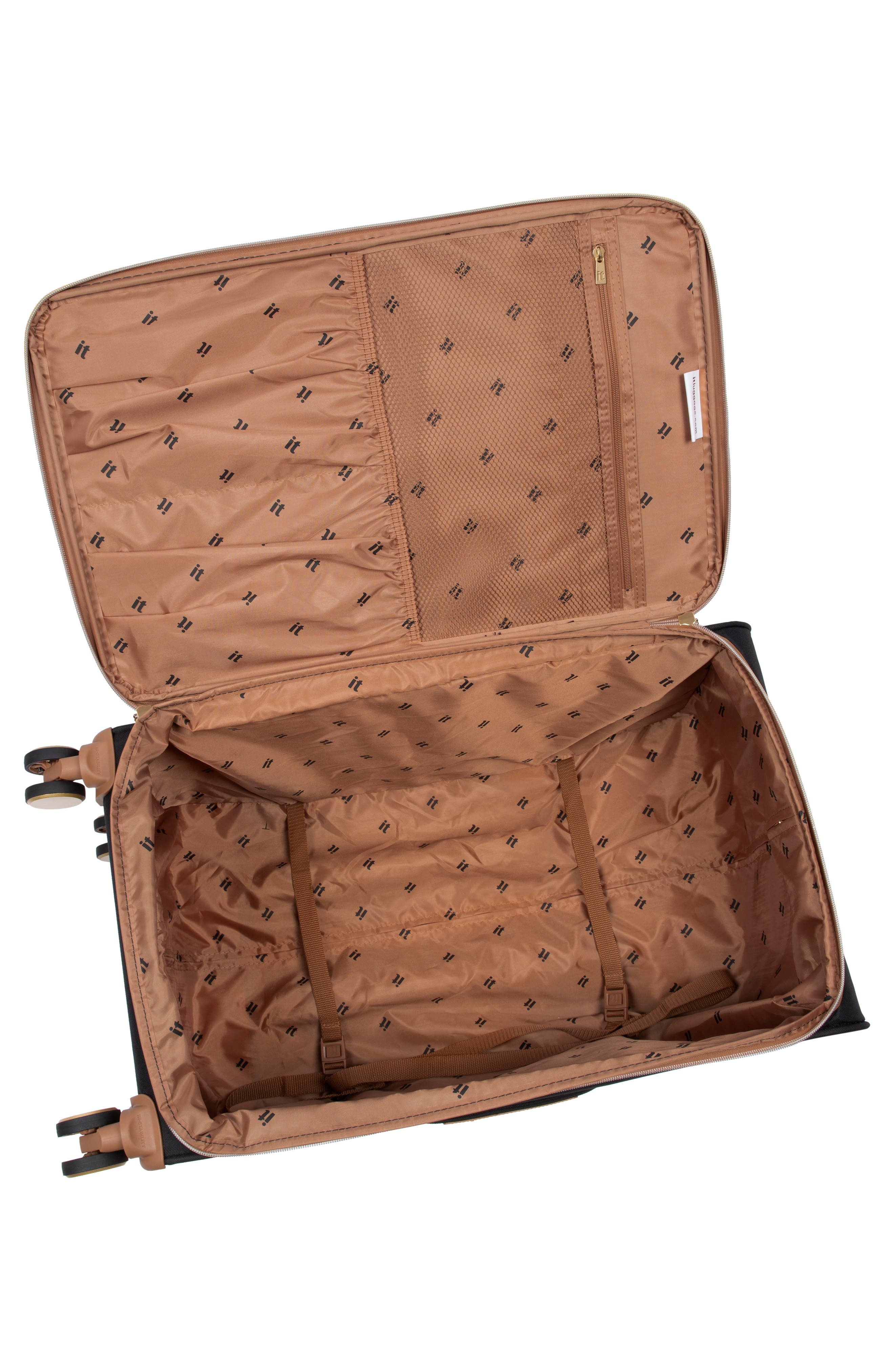 IT LUGGAGE Transposition 33-Inch Softside Checked Spinner, Alternate, color, Black