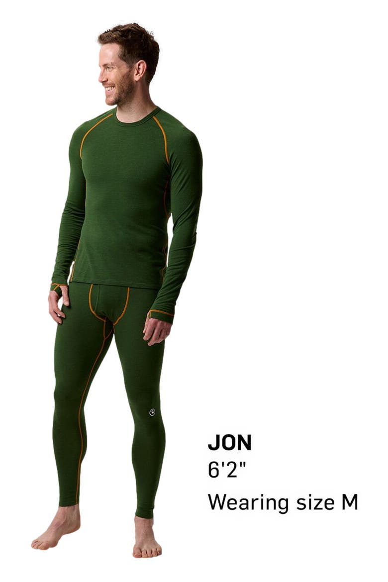 Cedars Rws Merino Lt-Wt Baselayer Crew Top - Men's, Alternate, color, Douglas Fir