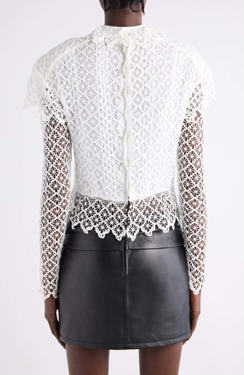 Isabel Marant Ludivine Crochet Cotton Top, Alternate, color, Ecru