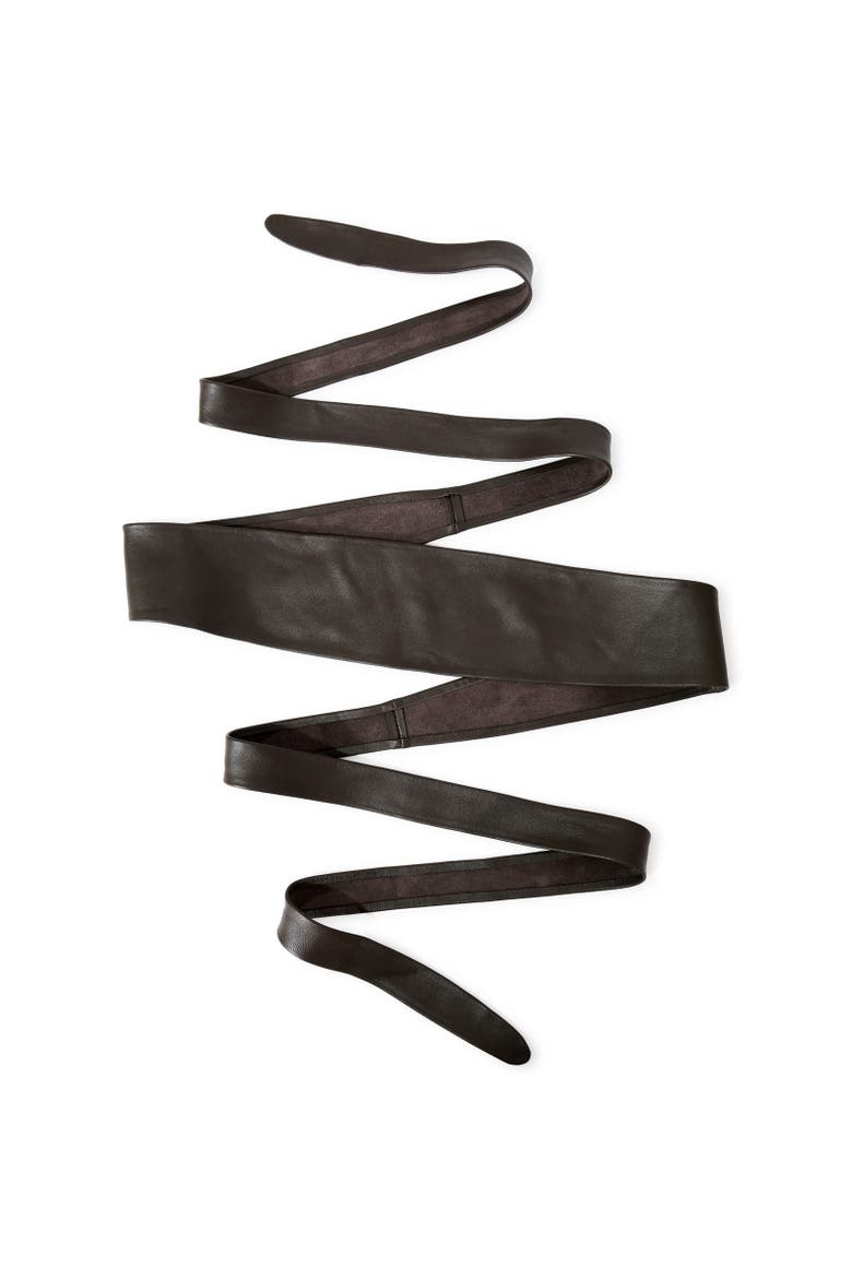 Odyssey Soft Wrap Leather Belt, Alternate, color, Dark Brown