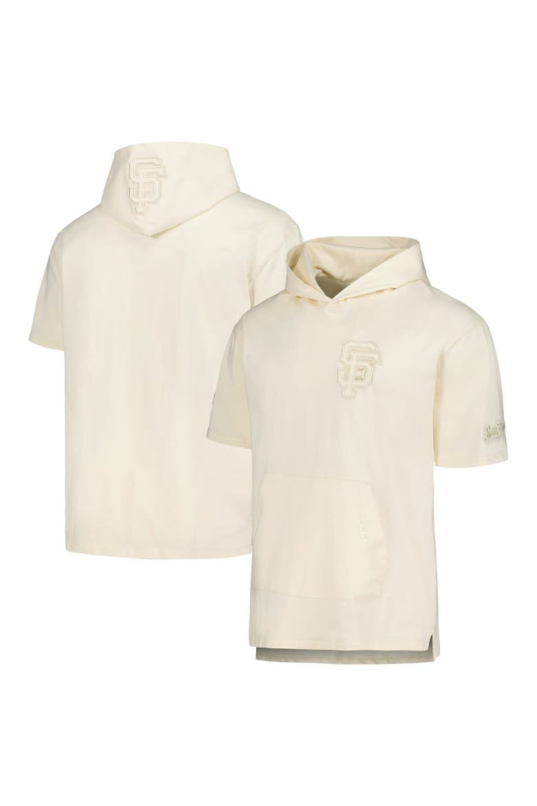 Men's Pro Standard Cream San Francisco Giants Neutral Short Sleeve Hoodie T-Shirt, Alternate, color, Cream