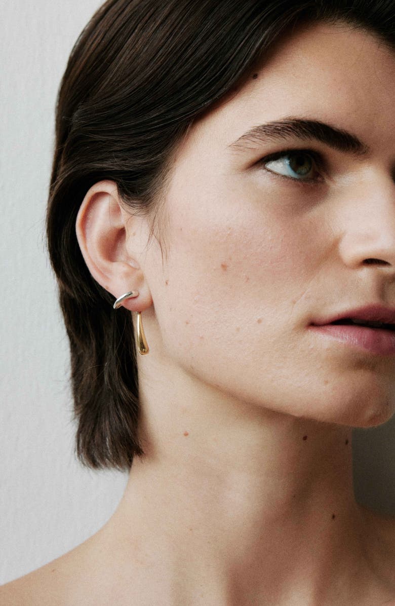 Kloto Moment Ear Jackets, Alternate, color, Silver/Gold