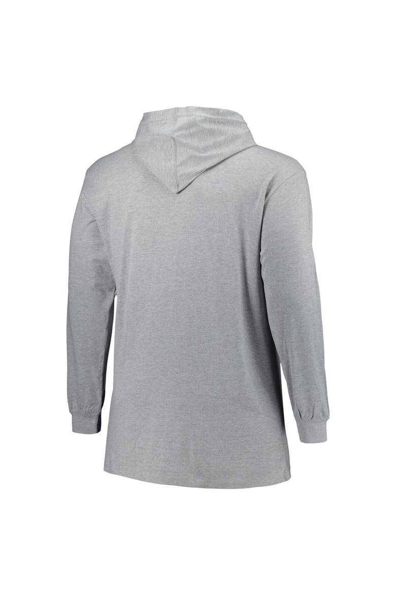 Men's Heather Gray Tampa Bay Lightning Big & Tall Pullover Hoodie, Alternate, color, Heather Gray