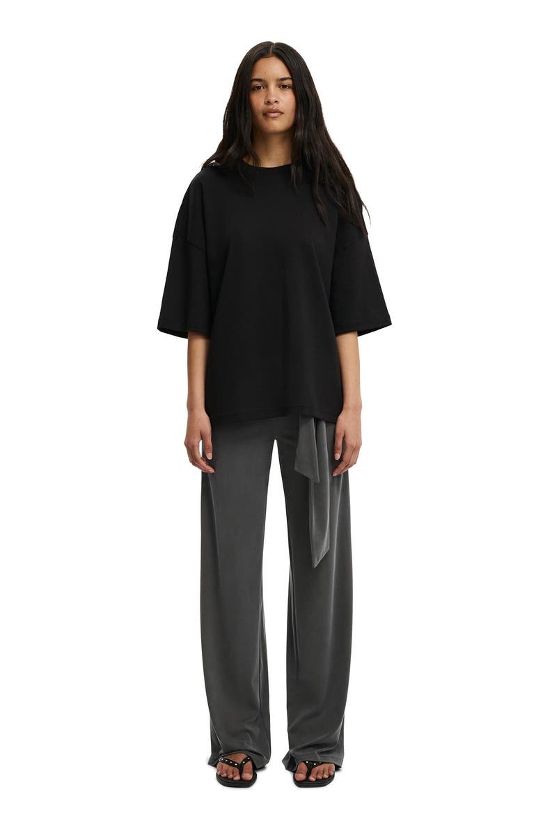 Cotton On Women's The Oversized Crew Tee, Alternate, color, Black