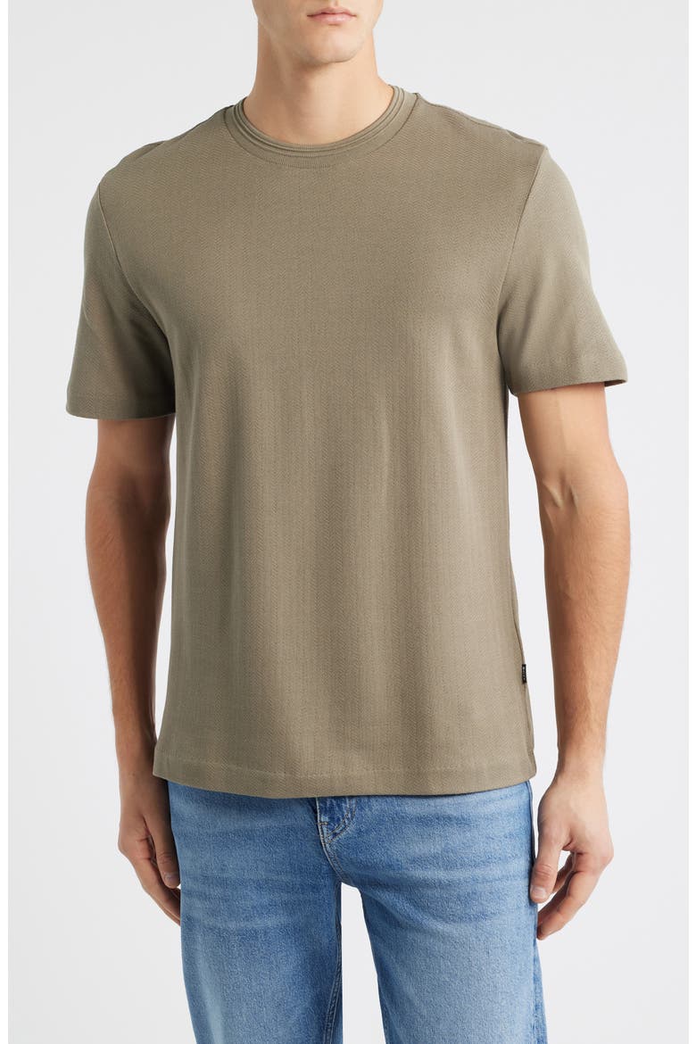 Thompson Cotton T-Shirt, Main, color, OPEN BROWN