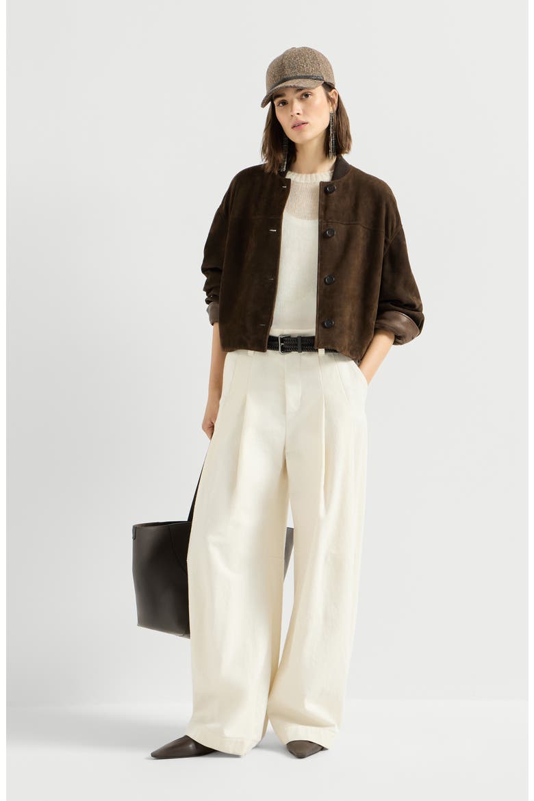 Mohair and wool sweater with monili, Alternate, color, Ivory