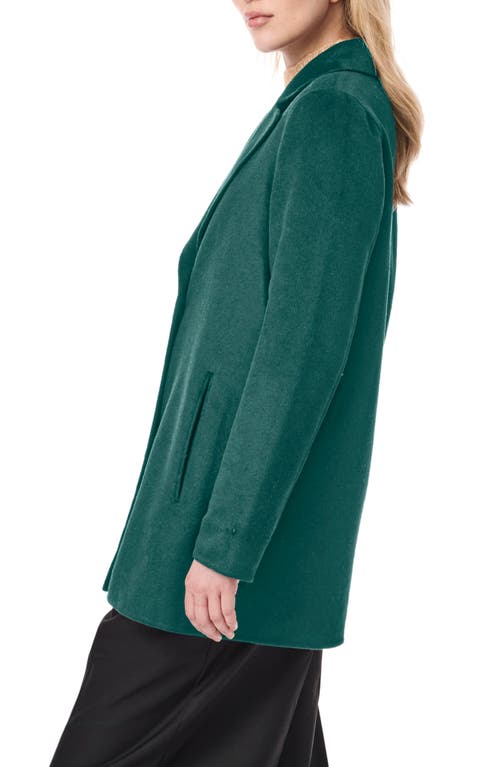 Bernardo Double Face Single Breasted Jacket In Green