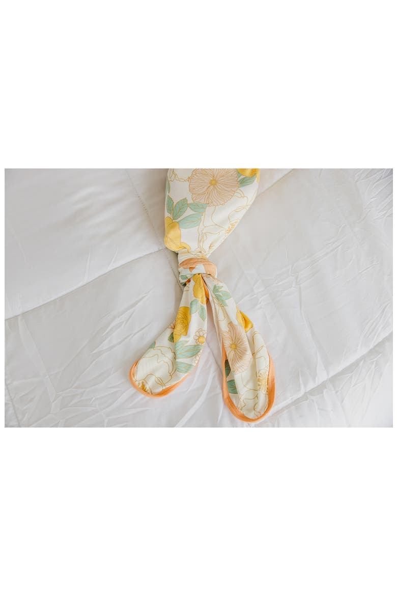 Newborn Knotted Gown, Alternate, color, Rose
