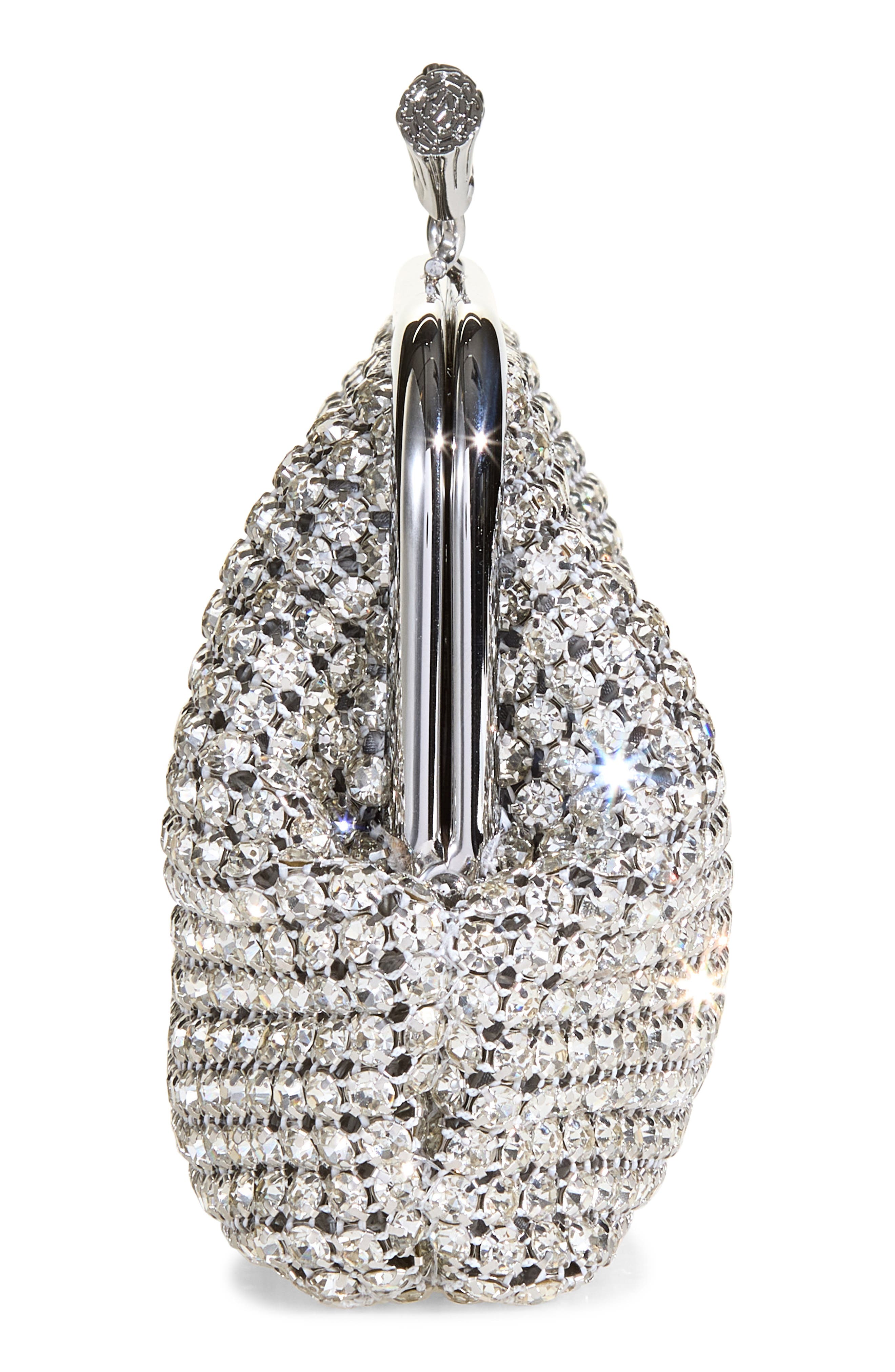 Maud Crystal Tassel Clutch, Alternate, color, SILVER
