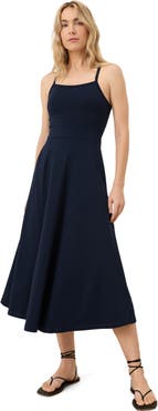 Pact Fit & Flare Midi Dress Made With Organic Cotton