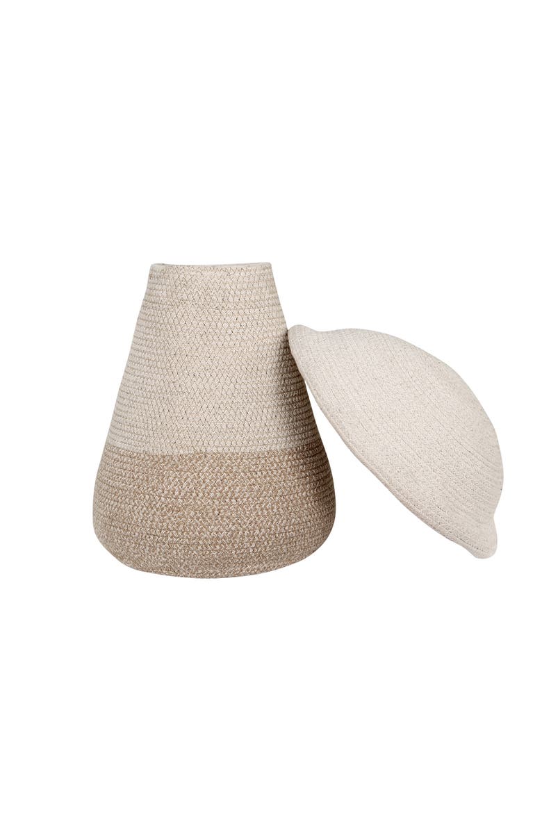 Lorena Canals Basket Mushroom, Alternate, color, Natural, Linen, Soil Brown