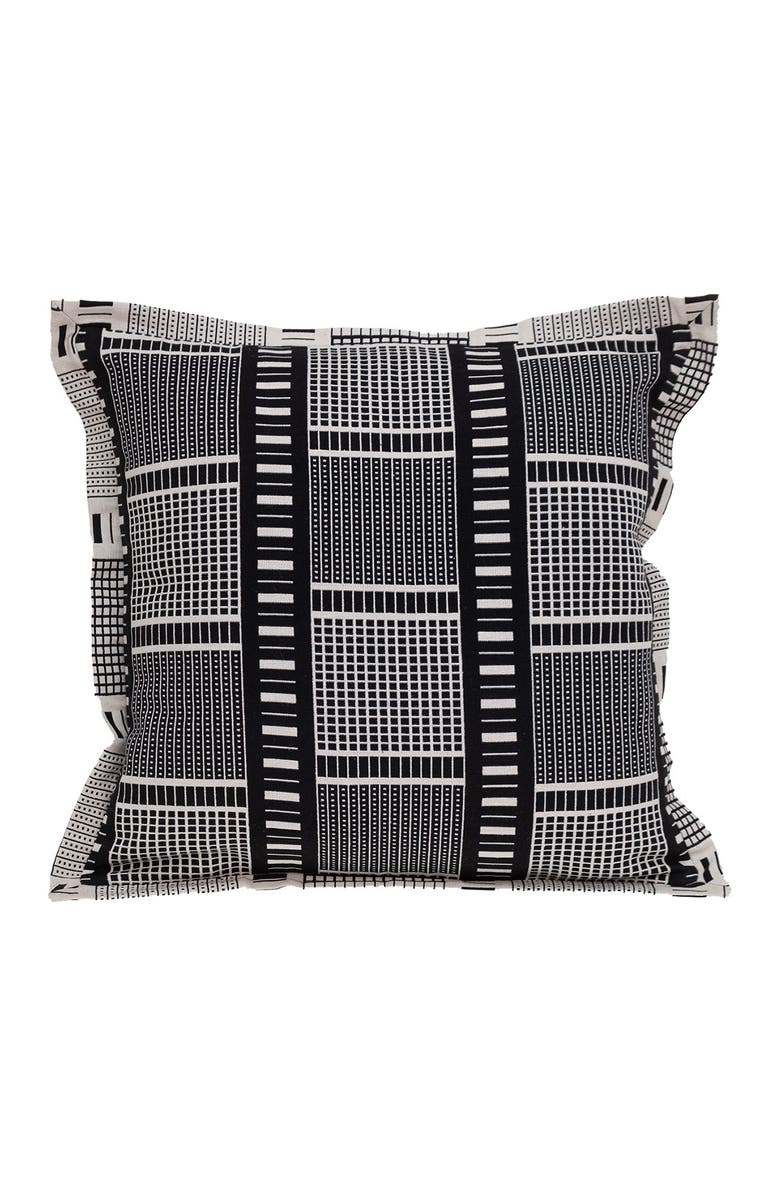PARKLAND COLLECTION Tamara Transitional Black Throw Pillow, Main, color, Black