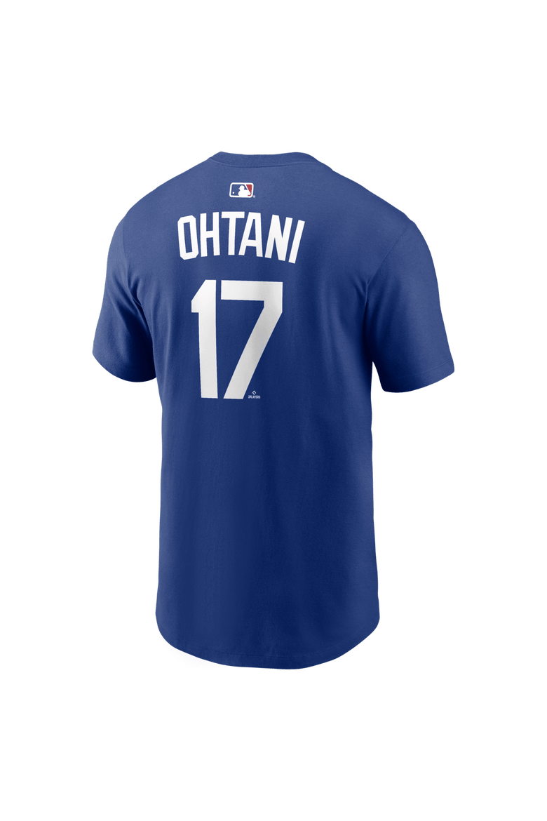 Men's Nike Shohei Ohtani Royal Los Angeles Dodgers Alternate Wordmark T-Shirt, Alternate, color, Royal