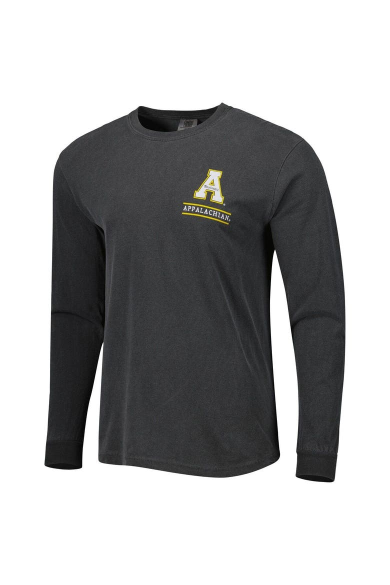 Men's Black Appalachian State Mountaineers Circle Campus Scene Long Sleeve T-Shirt, Alternate, color, Black