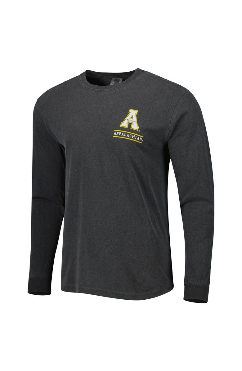 IMAGE ONE Men's Black Appalachian State Mountaineers Circle Campus Scene Long Sleeve T-Shirt, Alternate, color, Black