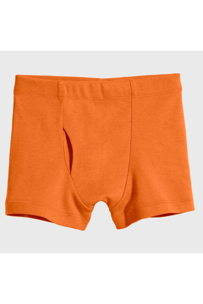 Baby Boys Super-Soft Organic 100% Cotton Boxer Briefs, Main, color, Orange