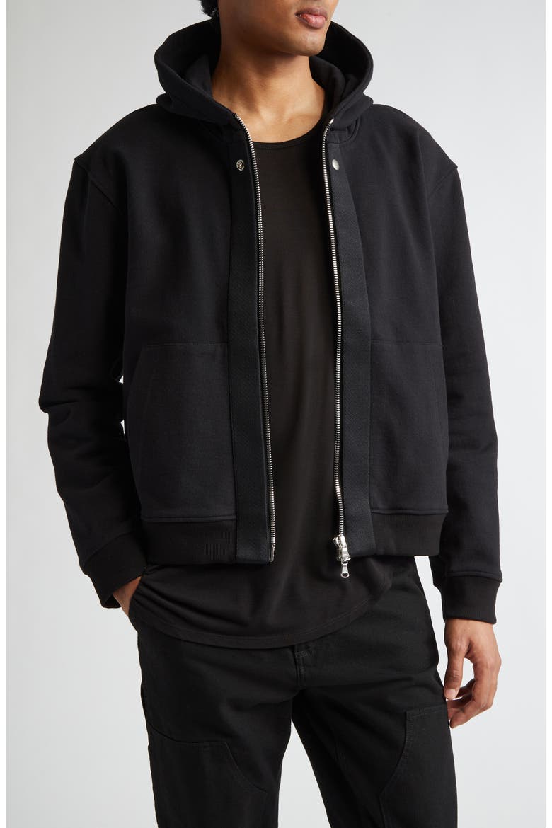 Standard Zip Hoodie, Main, color, BLACK