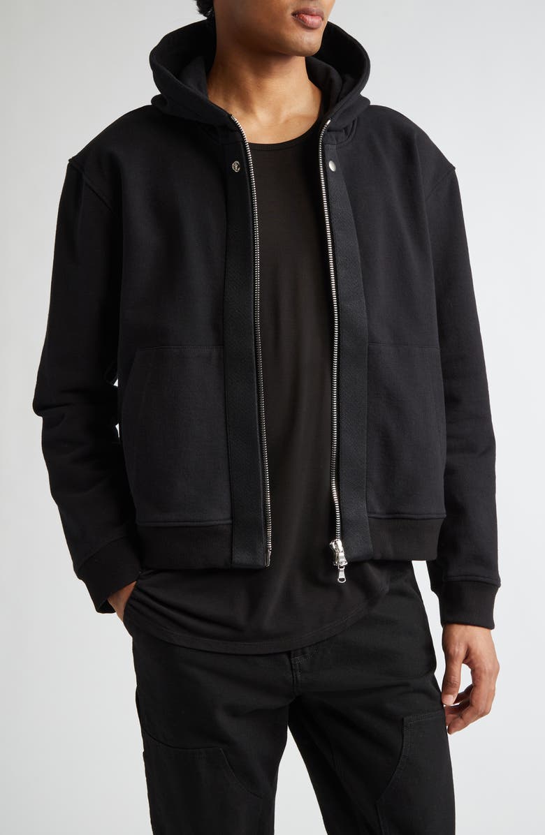 JKEEFER Standard Zip Hoodie, Main, color, Black