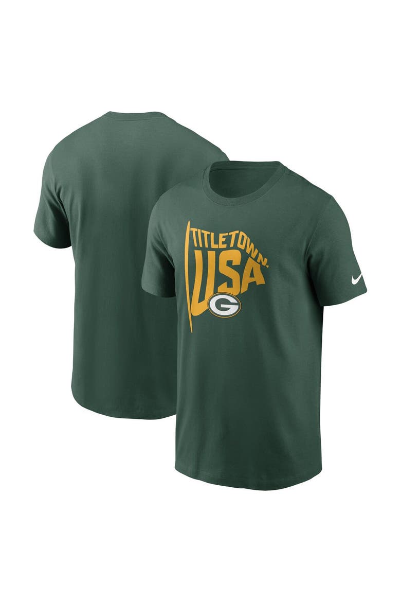 Men's Nike Green Green Bay Packers Local Essential T-Shirt, Main, color, Green
