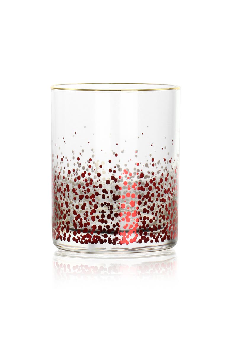 California Designs Audrey Hill 6 Piece 13.5oz Double Old Fashion Glass Set in Assorted Colors, Alternate, color, Assorted