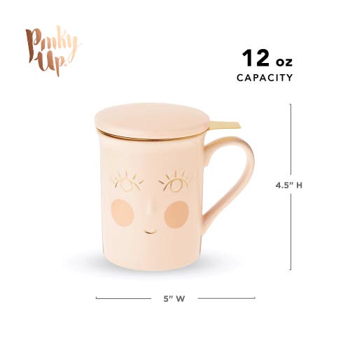 Pinky Up (accessories) Annette Ceramic Tea Mug & Infuser