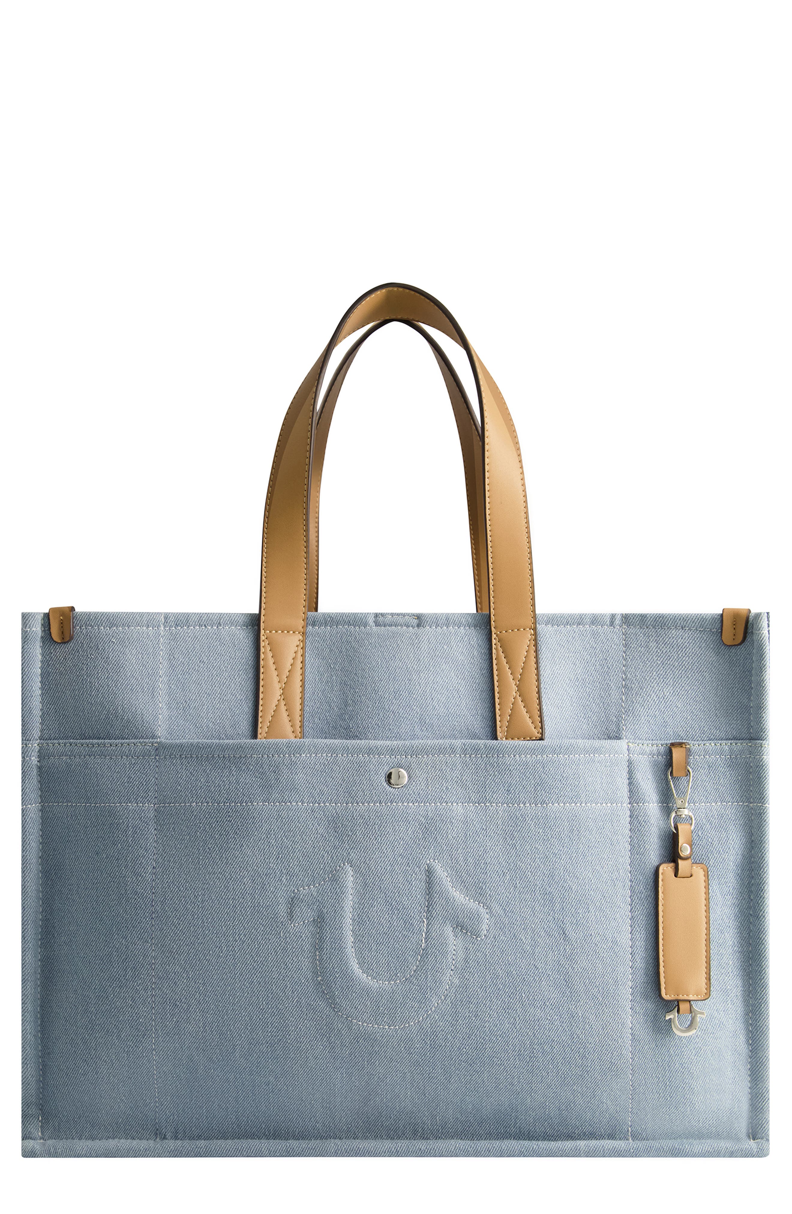 True Religion Quilted Horseshoe Tote Bag