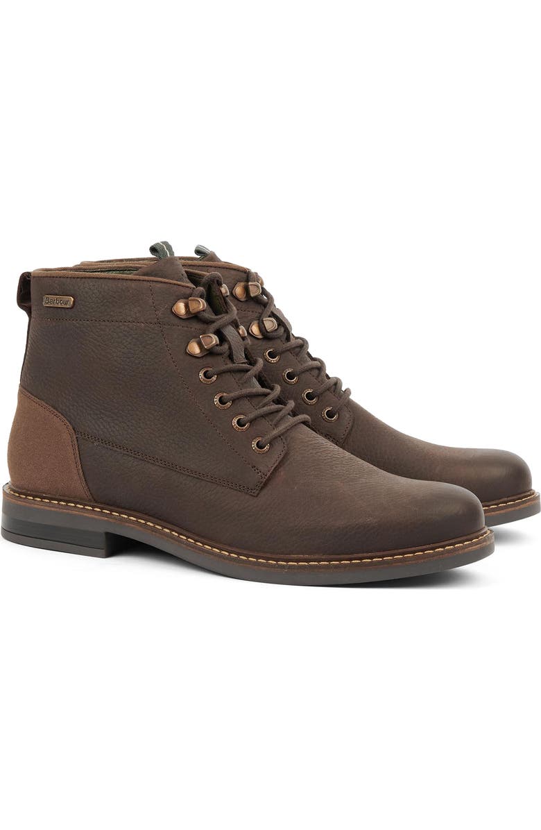 Barbour Deckham Plain Toe Boot, Main, color, Mocha