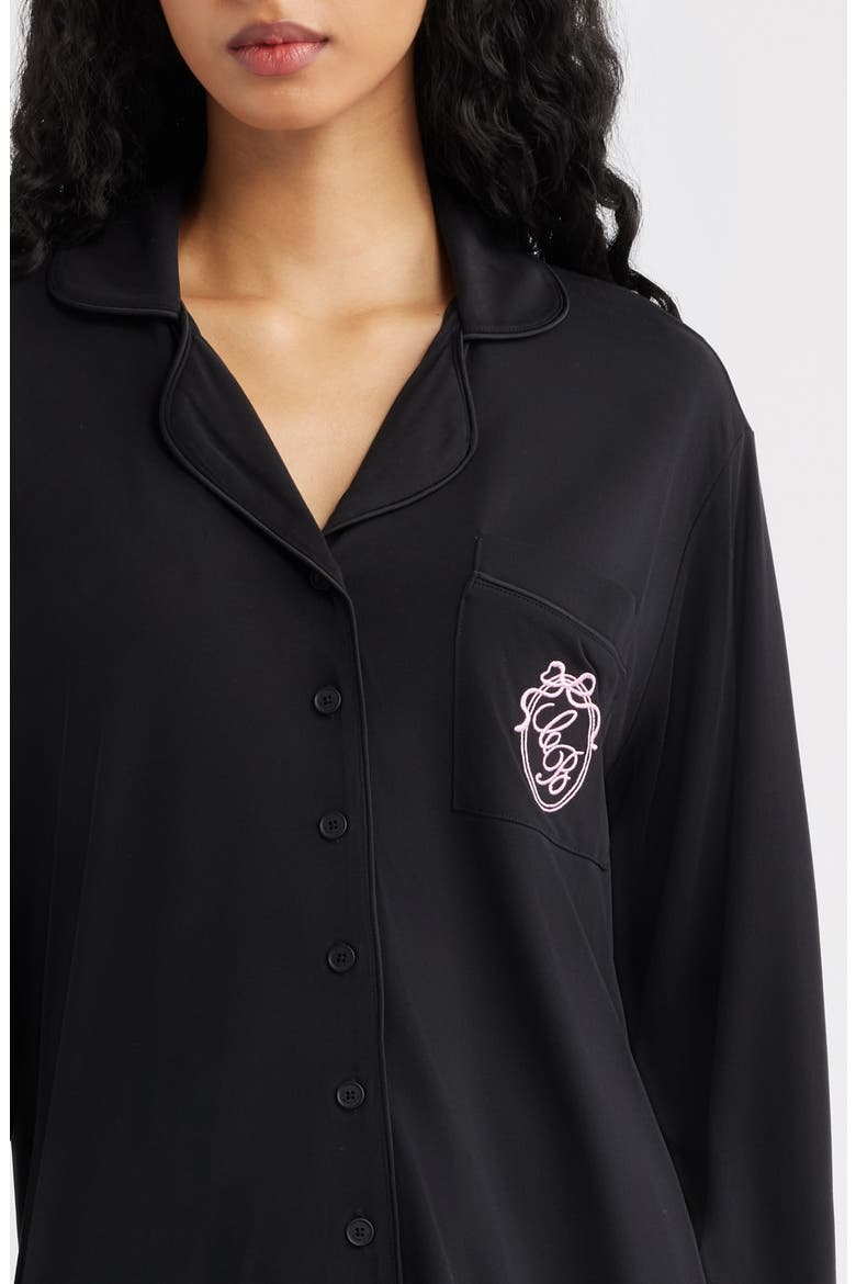 Classic Soft Modal Blend Pajamas, Alternate, color, BLACK