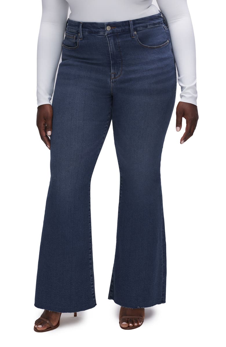 Good American Good Legs Flare Jeans, Alternate, color,