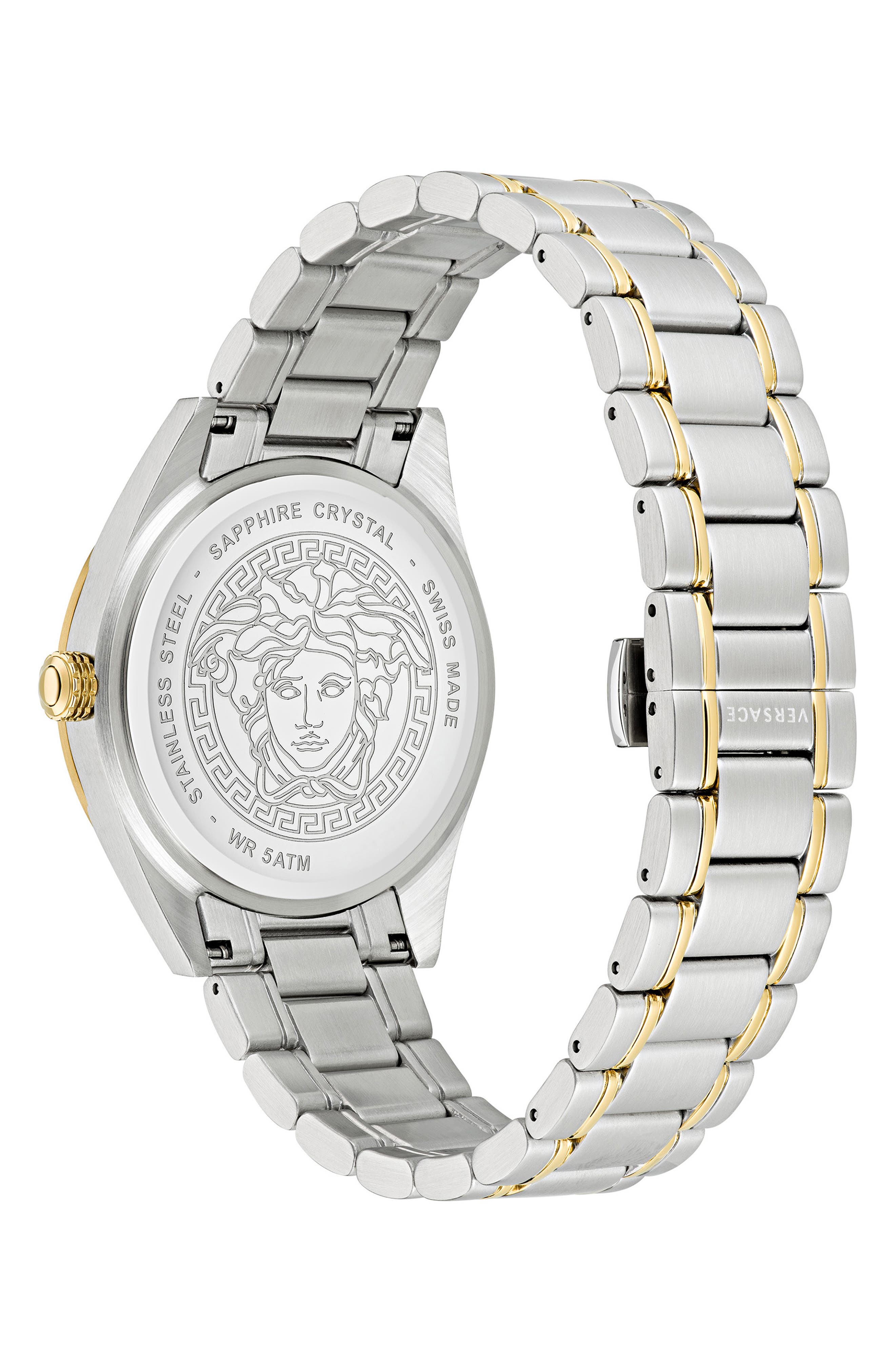 Versace V-Code Bracelet Watch, 42mm (Men) | Nordstromrack