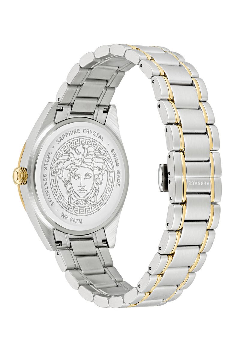 V-Code Bracelet Watch, 42mm, Alternate, color, TWO TONE