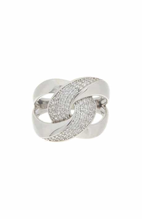 Juvell Pavé Cubic Zirconia Knot Ring