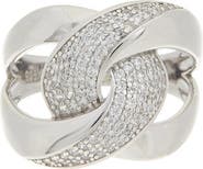 Juvell Pavé Cubic Zirconia Knot Ring