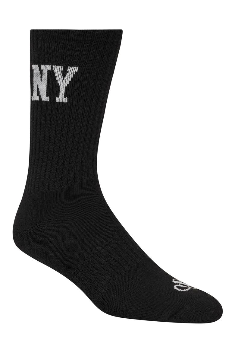 6-Pack Cushioned Terry Crew Socks, Alternate, color, BLACK