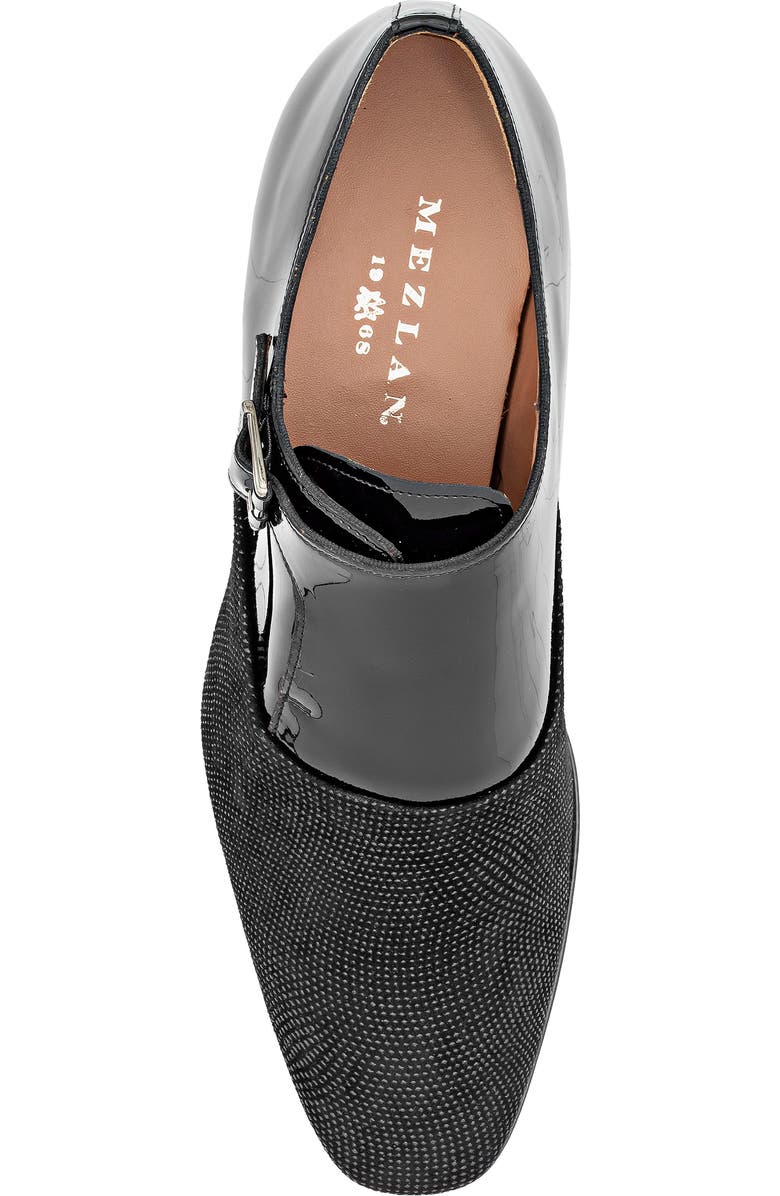 Mezlan Patent Monk Strap Loafer, Alternate, color, Black