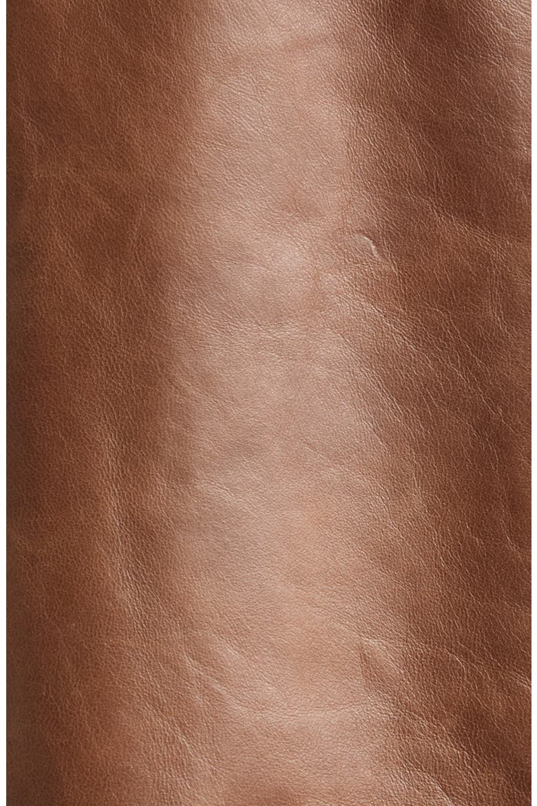 Jocelyn Silky Leather Jacket, Alternate, color, TAN