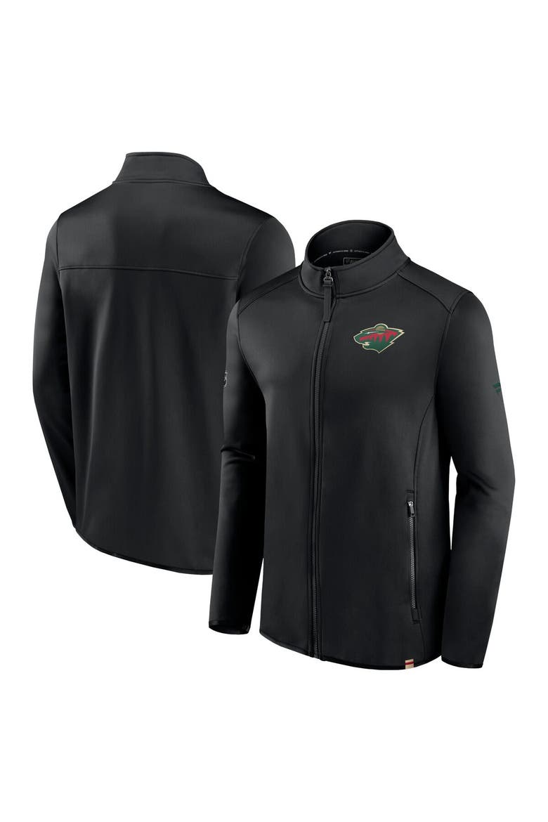 Men's Fanatics Branded  Black Minnesota Wild Authentic Pro Full-Zip Jacket, Main, color, Black
