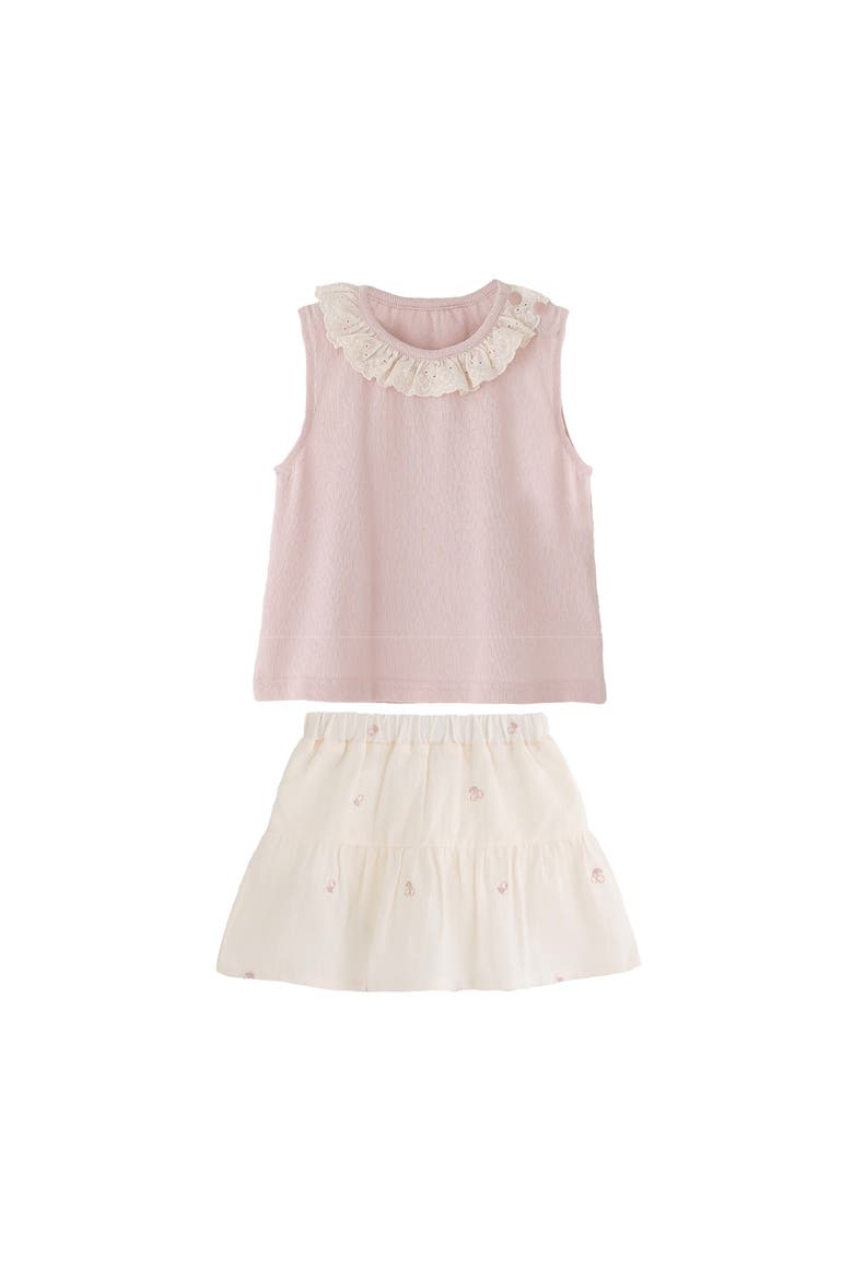 Lace Skirt Set, Main, color, Pink