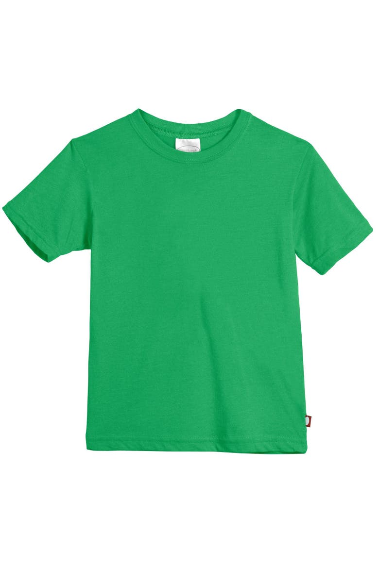 Baby Boys Organic 100% Cotton Soft Jersey Short Sleeve Crew Tee, Main, color, Elf Green