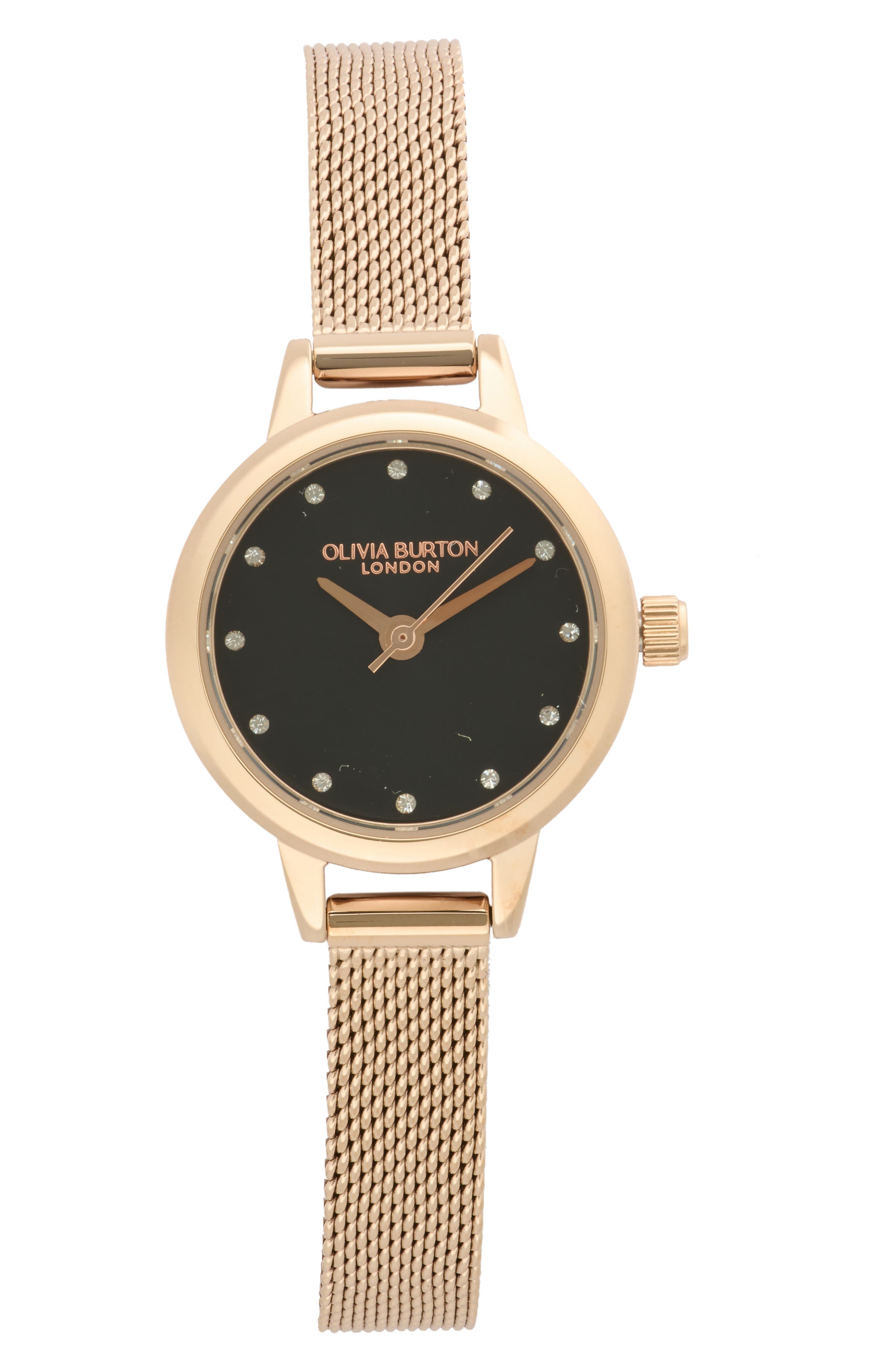 Mini Dial Mesh Strap Watch, 23mm
