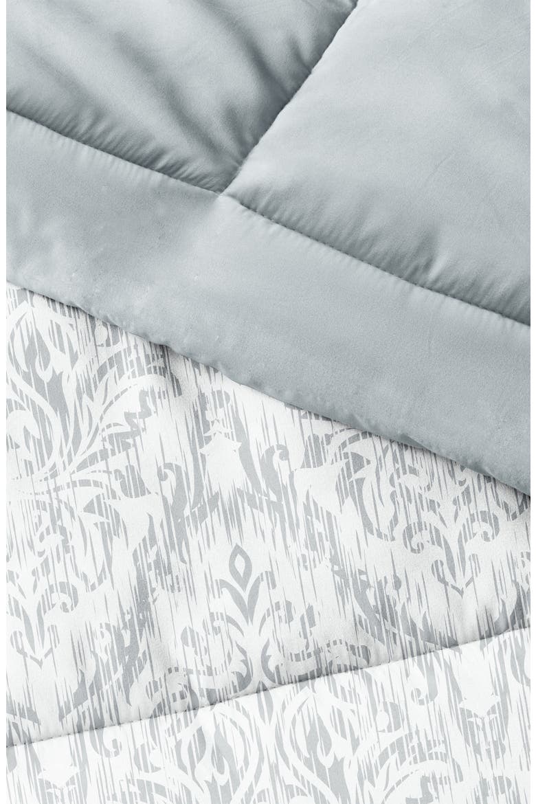 Premium Down Alternative English Countryside Reversible Comforter Set, Alternate, color, LIGHT GRAY