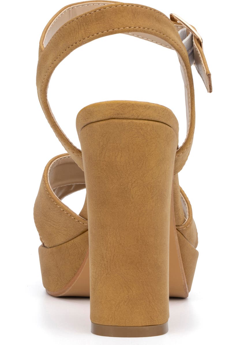 NEW YORK AND COMPANY Adalia Faux Leather Platform Pump, Alternate, color, Tan
