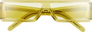 Rick Owens Geth Flat Front Rectangular Shield Sunglasses