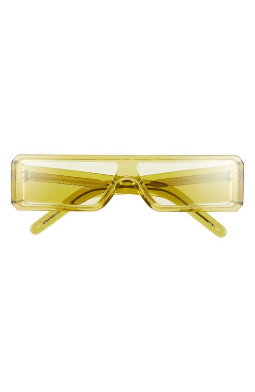 Rick Owens Geth Flat Front Rectangular Shield Sunglasses In Multi
