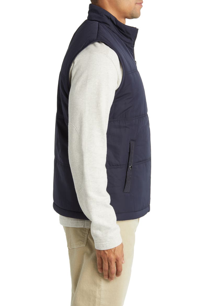Reversible Quilted Vest, Alternate, color, NAVY