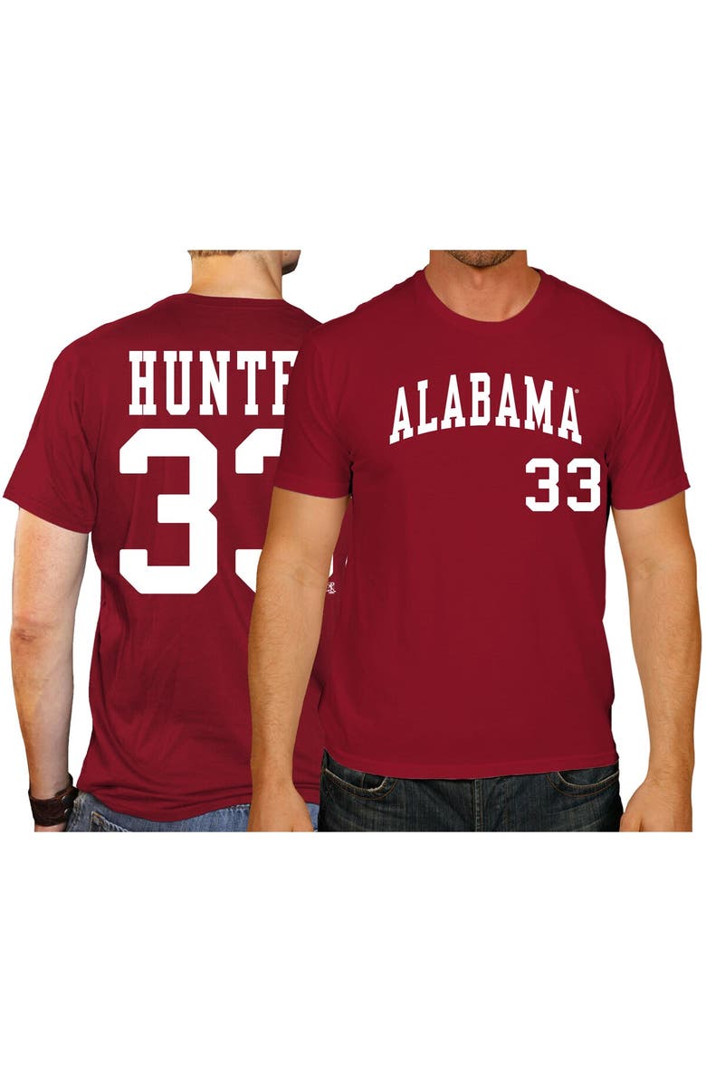 Retro Brand Men's Original Retro Brand Tommy Hunter Crimson Alabama Crimson Tide Baseball Name & Number T-Shirt, Main, color,