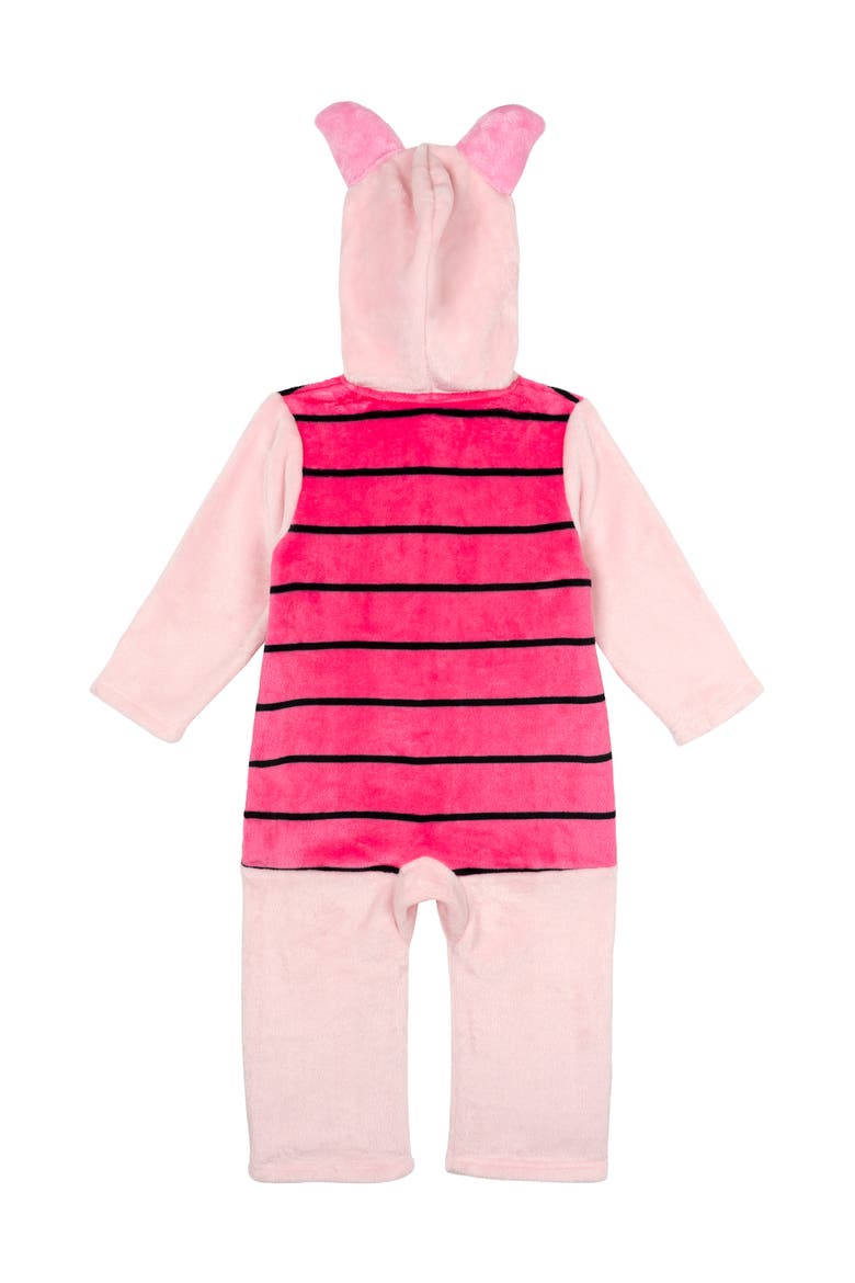 Winnie the Pooh Cosplay Hooded One Piece Pajamas, Alternate, color, Piglet Light Pink