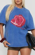 Princess Polly Linsay Pomegranate Oversize Cotton Graphic T-Shirt