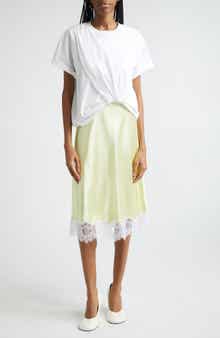 Mixed Media Short Sleeve Dress